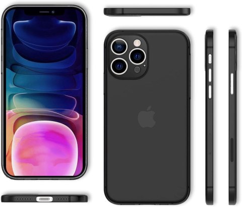 ETUI OCHRONNE APPLE IPHONE 13 PRO MAX CZARNE TRANSPARENTNE WYTRZYMAŁE ETUI OCHRONNE APPLE IPHONE 13 PRO MAX CZARNE TRANSPARENTNE WYTRZYMAŁE