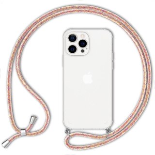 ETUI OCHRONNE APPLE IPHONE 13 PRO MAX PRZEZROCZYSTE SOLIDNE +KOLOROWA SMYCZ