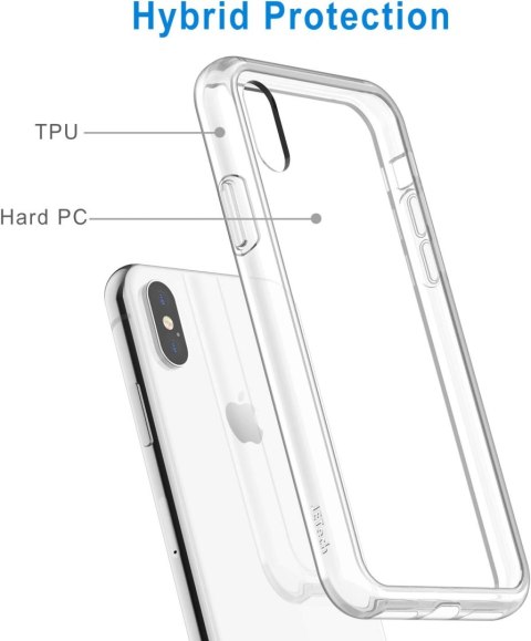ETUI OCHRONNE APPLE IPHONE XS MAX PRZEZROCZYSTE TRANSPARENTNE WYTRZYMAŁE