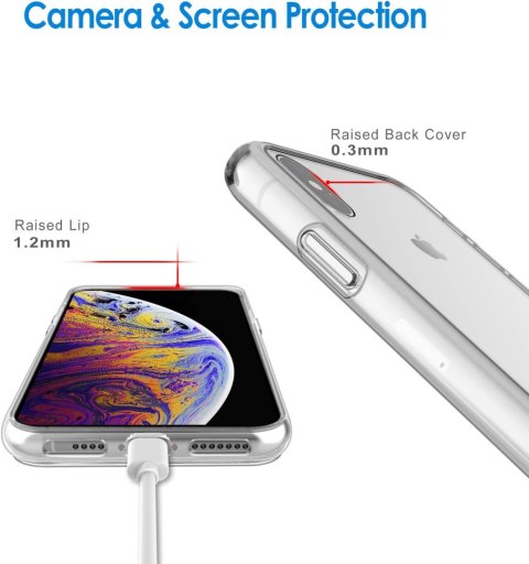 ETUI OCHRONNE APPLE IPHONE XS MAX PRZEZROCZYSTE TRANSPARENTNE WYTRZYMAŁE