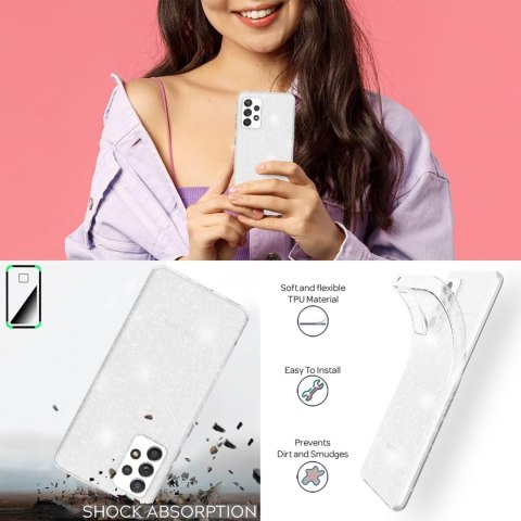 ETUI OCHRONNE SAMSUNG GALAXY A53 PRZEZROCZYSTE BŁYSZCZĄCE DROBINKI