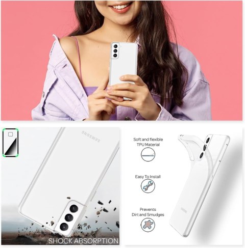ETUI OCHRONNE SAMSUNG GALAXY S21 FE PRZEZROCZYSTE BEZBARWNE WYTRZYMAŁE ETUI OCHRONNE SAMSUNG GALAXY S21 FE PRZEZROCZYSTE BEZBARWNE WYTRZYMAŁE