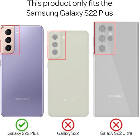 ETUI OCHRONNE SAMSUNG GALAXY S22+ KREMOWE JASNE PLASTIKOWE WYTRZYMAŁE
