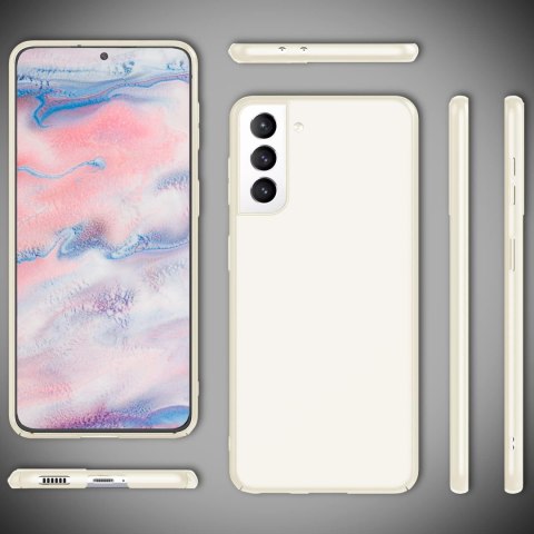 ETUI OCHRONNE SAMSUNG GALAXY S22+ KREMOWE JASNE PLASTIKOWE WYTRZYMAŁE