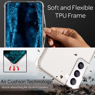 ETUI OCHRONNE SAMSUNG GALAXY S22 PRZEZROCZYSTE +TURKUSOWA SMYCZ SOLIDNE