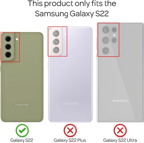 ETUI OCHRONNE SAMSUNG GALAXY S22 PRZEZROCZYSTE +TURKUSOWA SMYCZ SOLIDNE