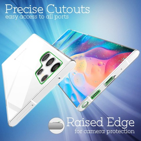 ETUI OCHRONNE SAMSUNG GALAXY S22 ULTRA PRZEZROCZYSTE TRANSPARENTNE SOLIDNE