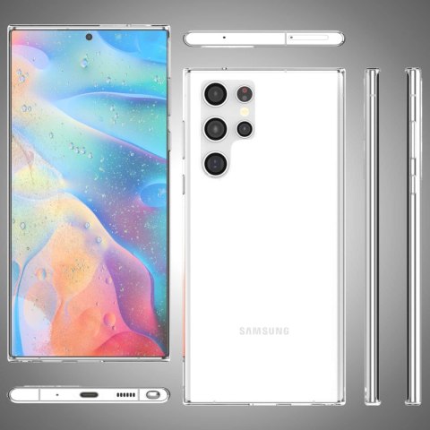 ETUI OCHRONNE SAMSUNG GALAXY S22 ULTRA PRZEZROCZYSTE TRANSPARENTNE SOLIDNE