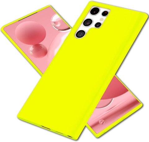 ETUI OCHRONNE SAMSUNG GALAXY S22 ULTRA ŻÓŁTE NEONOWE WYTRZYMAŁE