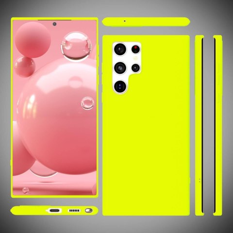 ETUI OCHRONNE SAMSUNG GALAXY S22 ULTRA ŻÓŁTE NEONOWE WYTRZYMAŁE