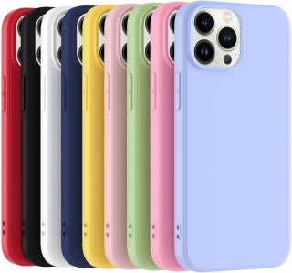 ETUI POKROWIEC DO APPLE IPHONE 13 PRO SILIKONOWE KOLOROWE PLECKI 9 SZTUK