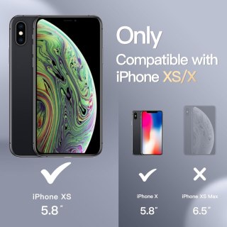 ETUI POKROWIEC DO APPLE IPHONE XS/IPHONE X CASE CZARNE SILIKONOWE PLECKI
