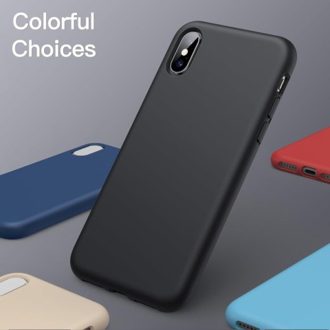 ETUI POKROWIEC DO APPLE IPHONE XS/IPHONE X CASE CZARNE SILIKONOWE PLECKI ETUI POKROWIEC DO APPLE IPHONE XS/IPHONE X CASE CZARNE SILIKONOWE PLECKI