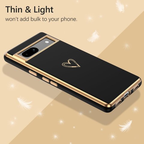 ETUI POKROWIEC DO GOOGLE PIXEL 7A 5G SOLIDNE SILIKONOWE CZARNE ZŁOTE PLECKI ETUI POKROWIEC DO GOOGLE PIXEL 7A 5G SOLIDNE SILIKONOWE CZARNE ZŁOTE PLECKI