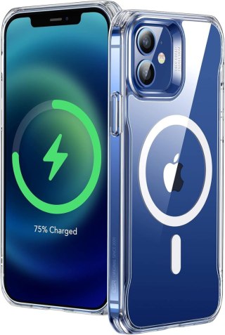 ETUI SILIKONOWE APPLE IPHONE 12/12 PRO BEZBARWNE WZMOCNIONE +MAGSAFE ESR