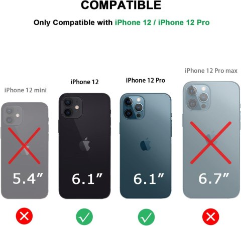 ETUI SILIKONOWE APPLE IPHONE 12/12 PRO GRANATOWA RAMKA MATOWE PLECKI +SZKŁO ETUI SILIKONOWE APPLE IPHONE 12/12 PRO GRANATOWA RAMKA MATOWE PLECKI +SZKŁO
