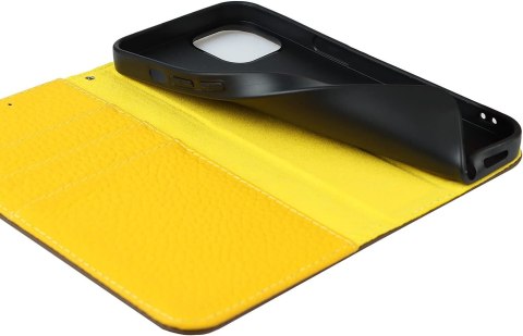 ETUI Z KLAPKĄ APPLE IPHONE 13 CASE BRĄZOWY KHAKI ŻÓŁTY ŚRODEK EKOSKÓRA ETUI Z KLAPKĄ APPLE IPHONE 13 CASE BRĄZOWY KHAKI ŻÓŁTY ŚRODEK EKOSKÓRA