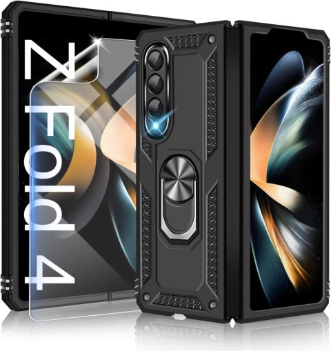 PANCERNE ETUI DO SAMSUNG GALAXY Z FOLD 4 GRANAT + FOLIA OCHRONNA NA EKRAN