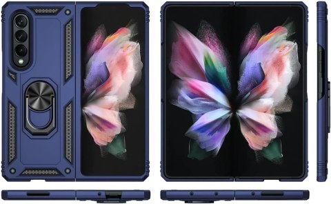 PANCERNE ETUI DO SAMSUNG GALAXY Z FOLD 4 GRANAT + FOLIA OCHRONNA NA EKRAN