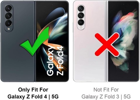 PANCERNE ETUI DO SAMSUNG GALAXY Z FOLD 4 GRANAT + FOLIA OCHRONNA NA EKRAN