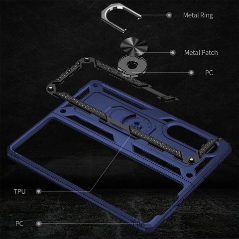 PANCERNE ETUI DO SAMSUNG GALAXY Z FOLD 4 GRANAT + FOLIA OCHRONNA NA EKRAN