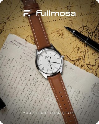 PASEK SKÓRZANY DO ZEGARKA SMARTWATCH BRĄZOWY UNIWERSALNY 18MM FULLMOSA