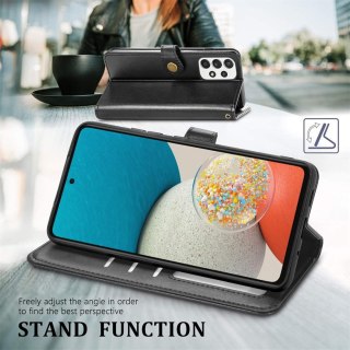 ZAMYKANE ETUI DO SAMSUNG GALAXY A53 5G CZARNY CASE Z KLAPKĄ SM-A5360