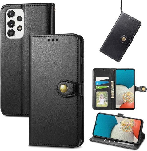ZAMYKANE ETUI DO SAMSUNG GALAXY A53 5G CZARNY CASE Z KLAPKĄ SM-A5360 ZAMYKANE ETUI DO SAMSUNG GALAXY A53 5G CZARNY CASE Z KLAPKĄ SM-A5360