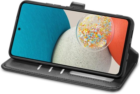 ZAMYKANE ETUI DO SAMSUNG GALAXY A53 5G CZARNY CASE Z KLAPKĄ SM-A5360 ZAMYKANE ETUI DO SAMSUNG GALAXY A53 5G CZARNY CASE Z KLAPKĄ SM-A5360