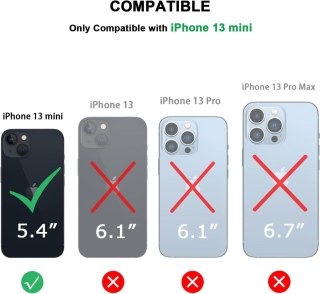 ZESTAW ETUI BEZBARWNE APPLE IPHONE 13 MINI 5.4" +SZKŁO HARTOWANE A2481