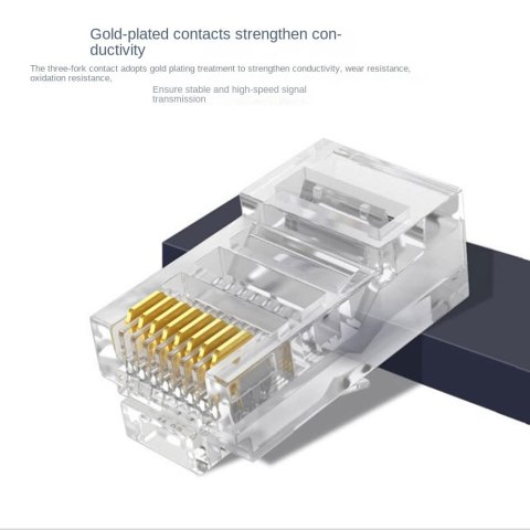 100x WTYCZKA ETHERNET RJ45 CAT6 100x WTYCZKA ETHERNET RJ45 CAT6