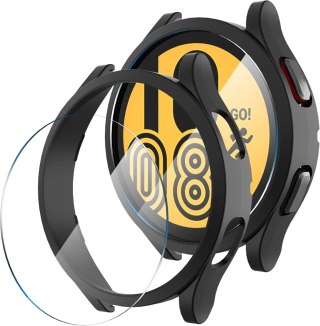 2x ETUI DO SAMSUNG GALAXY WATCH 4/5 44mm OSŁONA EKRANU CZARNA RAMKA