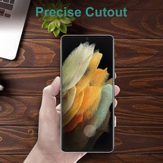 2x SZKŁO HARTOWANE SAMSUNG GALAXY S21 5G Z CZARNĄ RAMKĄ +OCHRONA APARATU