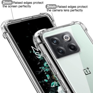 ETUI + 2x SZKŁO HARTOWANE ONEPLUS 10T SILIKONOWE PRZEZROCZYSTE