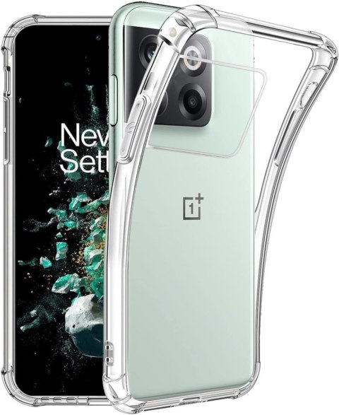 ETUI + 2x SZKŁO HARTOWANE ONEPLUS 10T SILIKONOWE PRZEZROCZYSTE