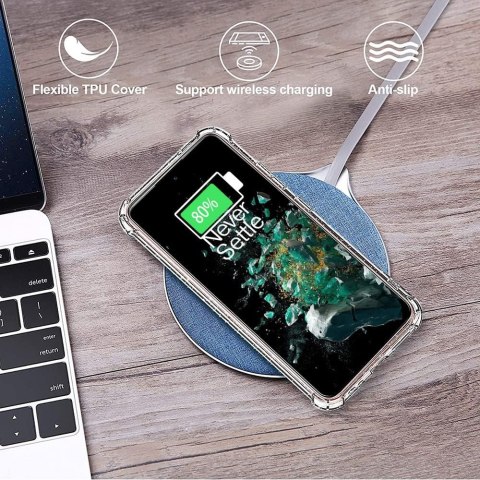 ETUI + 2x SZKŁO HARTOWANE ONEPLUS 10T SILIKONOWE PRZEZROCZYSTE