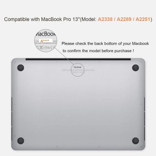 ETUI BEZBARWNE OBUDOWA NA LAPTOPA APPLE MACBOOK 13 M1/M2 2020/2022 13.3" EU/UK