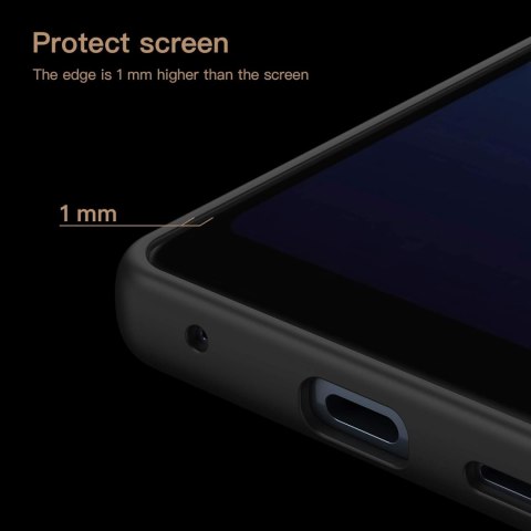 ETUI CZARNE SONY XPERIA ACE SO-02L PLECKI Z EKOSKÓRY ELEGANCKIE