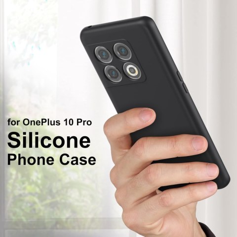 ETUI DO ONEPLUS 10 PRO 5G CASE SILIKONOWY FIOLETOWY LILIOWY Z MIKROFIBRĄ