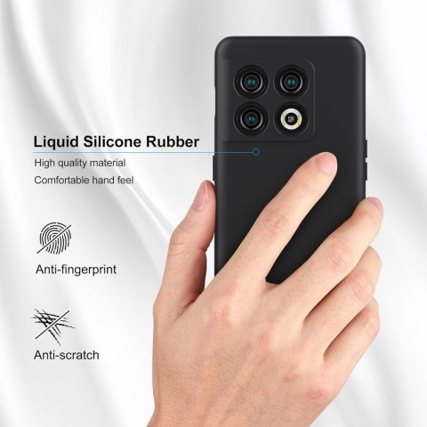 ETUI DO ONEPLUS 10 PRO 5G CASE SILIKONOWY FIOLETOWY LILIOWY Z MIKROFIBRĄ