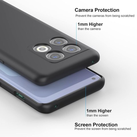 ETUI DO ONEPLUS 10 PRO 5G CASE SILIKONOWY FIOLETOWY LILIOWY Z MIKROFIBRĄ