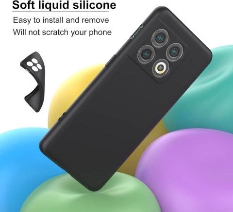ETUI DO ONEPLUS 10 PRO 5G CASE SILIKONOWY FIOLETOWY LILIOWY Z MIKROFIBRĄ