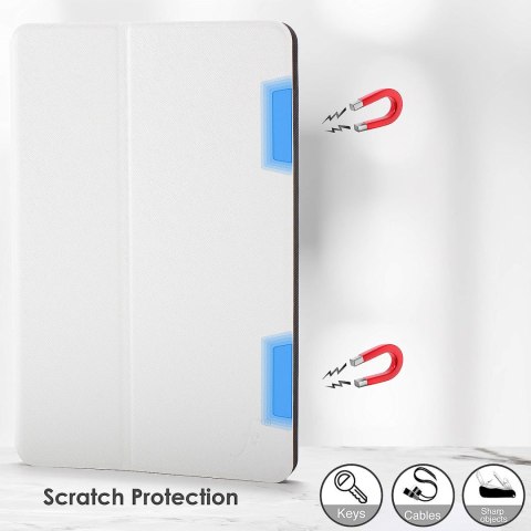 ETUI LENOVO TAB K10 BIAŁE ZAMYKANE Z KLAPKĄ WYSOKA OCHRONA SOLIDNE