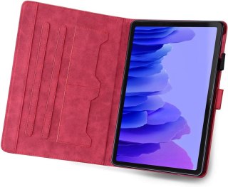ETUI SAMSUNG GALAXY TAB A7 2020 CZERWONE KOTEK SŁODKIE UROCZE Z KLAPKĄ