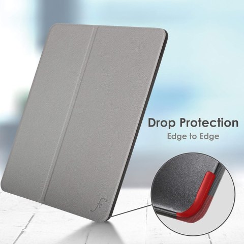 ETUI SAMSUNG GALAXY TAB S8 2022 SZARE ZAMYKANE Z KLAPKĄ OCHRONNE