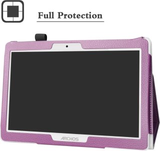 ETUI TABLET ARCHOS 101 OXYGEN 4G ANDROID FIOLET ZAMYKANE Z KLAPKĄ SOLIDNE