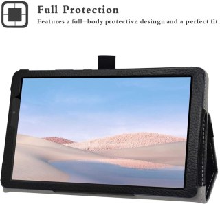 ETUI TABLET HUAWEI MATEPAD T8 CZARNY DON'T TOUCH CASE Z KLAPKĄ WYTRZYMAŁY