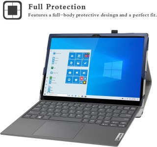 ETUI TABLET LENOVO YOGA DUET 7i 13 CALI GRANATOWY EKOSKÓRA Z KLAPKĄ