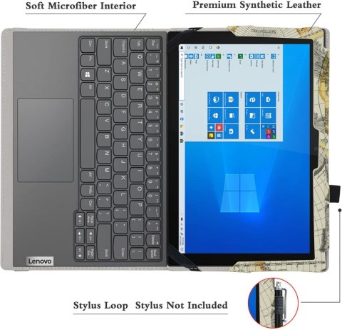 ETUI TABLET LENOVO YOGA DUET 7i MAPA ŚWIATA GLOBUS JASNE BRĄZOWE ZAMYKANE ETUI TABLET LENOVO YOGA DUET 7i MAPA ŚWIATA GLOBUS JASNE BRĄZOWE ZAMYKANE