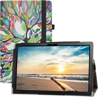 ETUI TABLET TECLAST P10SE 10,1' DRZEWKO KOLOROWE Z KLAPKĄ OCHRONNY CASE